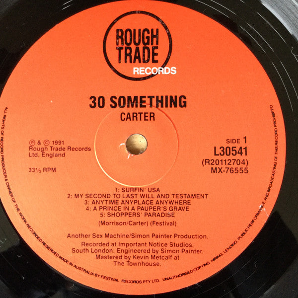 Carter The Unstoppable Sex Machine – 30 Something LP vinyl record, image 5 of 8