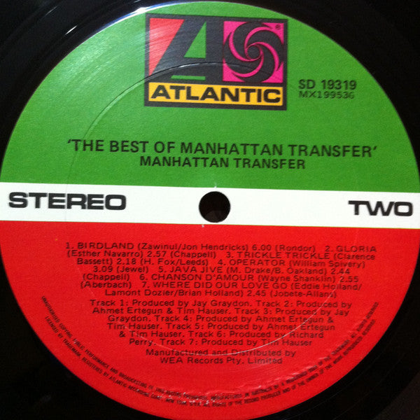 The Manhattan Transfer – The Best Of The Manhattan Transfer LP vinyl record, image 4 of 5