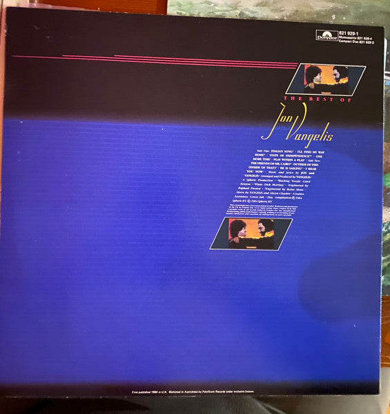 Jon & Vangelis – The Best Of Jon And Vangelis LP vinyl record, image 2 of 4