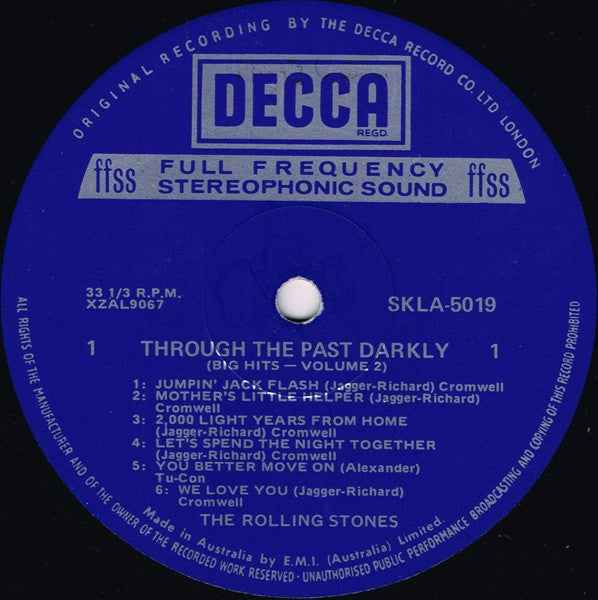 The Rolling Stones – Through The Past, Darkly (Big Hits Vol. 2) LP vinyl record, image 4 of 7