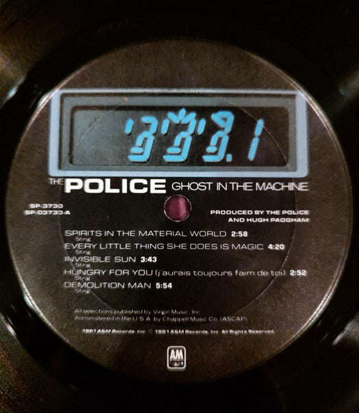 The Police – Ghost In The Machine LP vinyl record, image 3 of 6