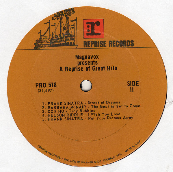 Various – Magnavox Presents... A Reprise Of Great Hits LP vinyl record, image 4 of 4
