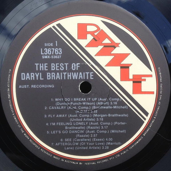 Daryl Braithwaite – ...Best Of LP vinyl record, image 3 of 6