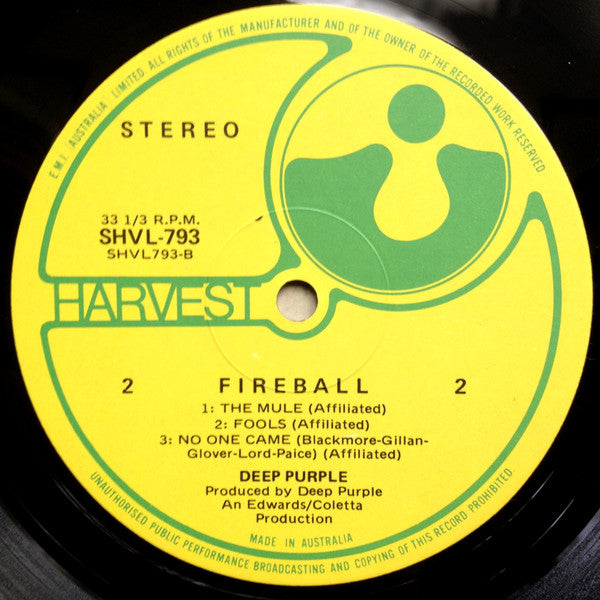 Deep Purple – Fireball LP vinyl record, image 7 of 7