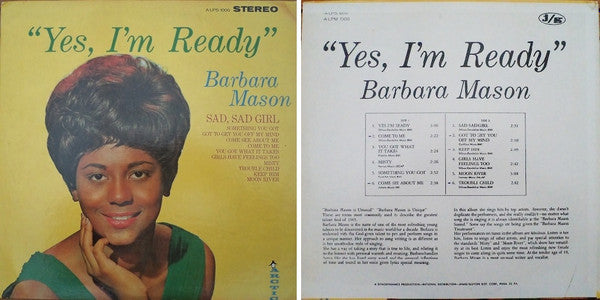 Barbara Mason – Yes, I'm Ready LP vinyl record, image 2 of 3