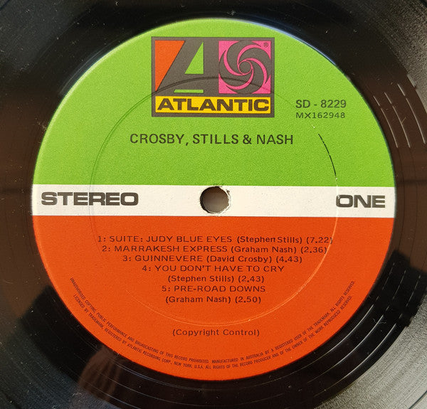 Crosby, Stills & Nash – Crosby, Stills & Nash LP vinyl record, image 3 of 4