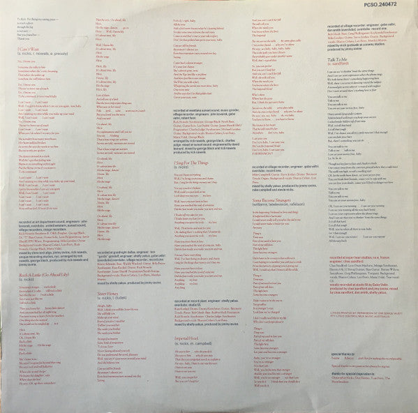 Stevie Nicks – Rock A Little LP vinyl record, image 5 of 6