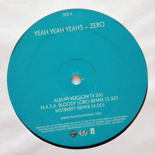Yeah Yeah Yeahs – Zero 12" vinyl record, image 3 of 5