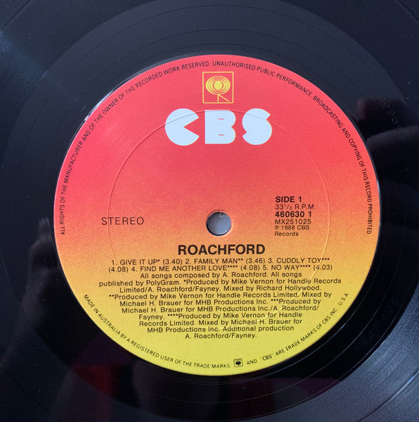 Roachford – Roachford LP vinyl record, image 6 of 7