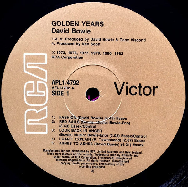 David Bowie – Golden Years LP vinyl record, image 3 of 4