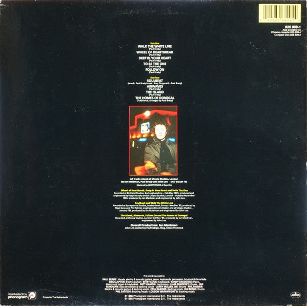 Paul Brady – Back To The Centre LP vinyl record, image 2 of 8
