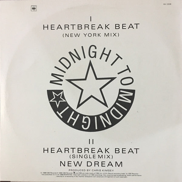 The Psychedelic Furs – Heartbreak Beat (New York Mix) 12" vinyl record, image 2 of 4