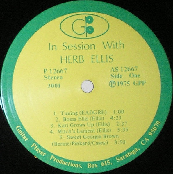 Herb Ellis – In Session With Herb Ellis LP vinyl record, image 3 of 4