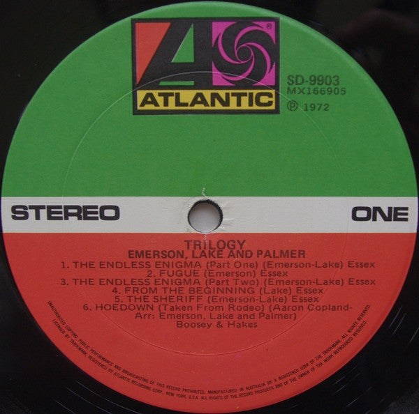 Emerson, Lake & Palmer – Trilogy LP vinyl record, image 5 of 6