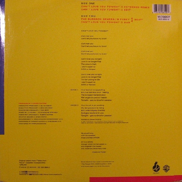Gwen Guthrie – Can't Love You Tonight 12" vinyl record, image 2 of 4
