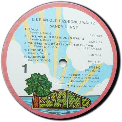 Sandy Denny – Like An Old Fashioned Waltz LP vinyl record, image 4 of 5