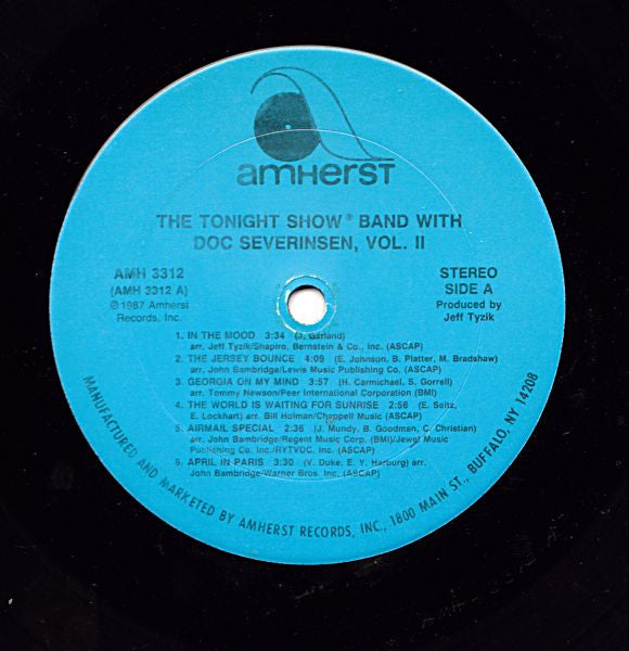 The Tonight Show Band, Doc Severinsen – The Tonight Show Band • Vol. II LP vinyl record, image 5 of 6