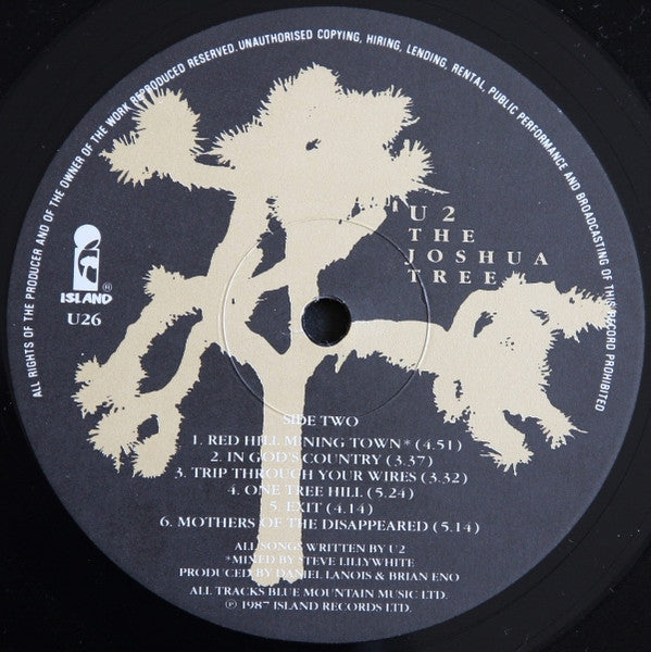 U2 – The Joshua Tree LP vinyl record, image 5 of 10