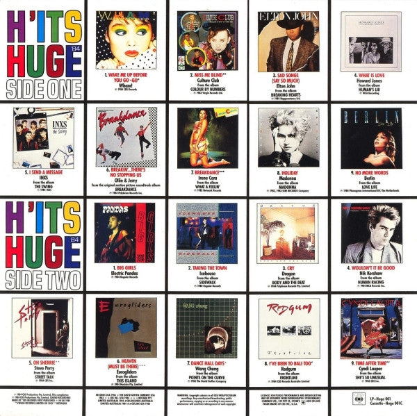 Various – H'its Huge '84 LP vinyl record, image 2 of 4