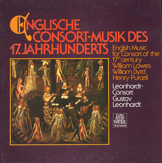 William Lawes, William Byrd, Henry Purcell, Leonhardt-Consort, Gustav Leonhardt – Englische Consort-Musik Des 17. Jahrhunderts (2xLP) LP vinyl record, image 1 of 2