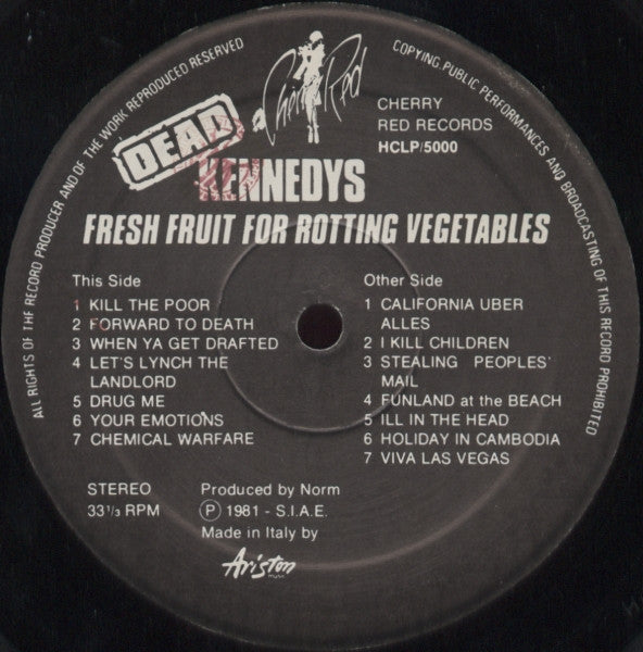 Dead Kennedys – Fresh Fruit For Rotting Vegetables LP vinyl record, image 8 of 9