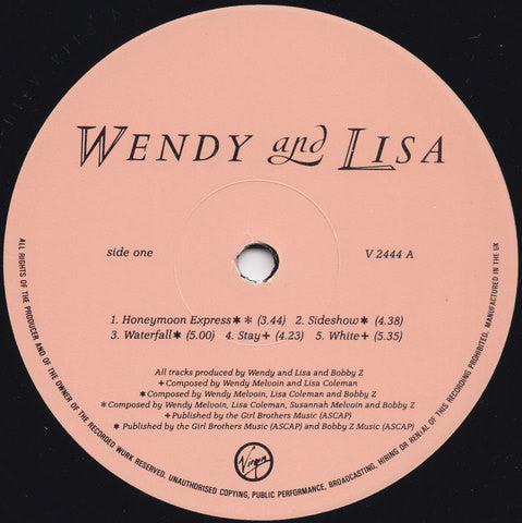 Wendy & Lisa – Wendy And Lisa LP vinyl record, image 3 of 7