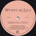 Wendy & Lisa – Wendy And Lisa LP vinyl record, image 3 of 7