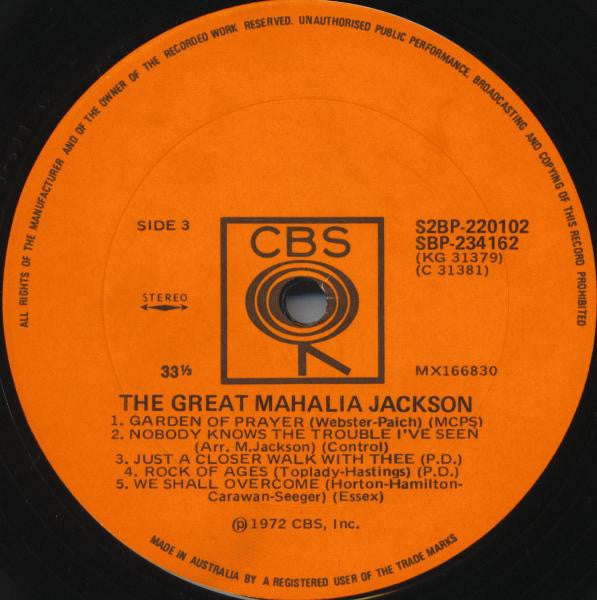 Mahalia Jackson – The Great Mahalia Jackson (2xLP) LP vinyl record, image 5 of 6