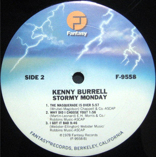 Kenny Burrell – Stormy Monday LP vinyl record, image 4 of 4