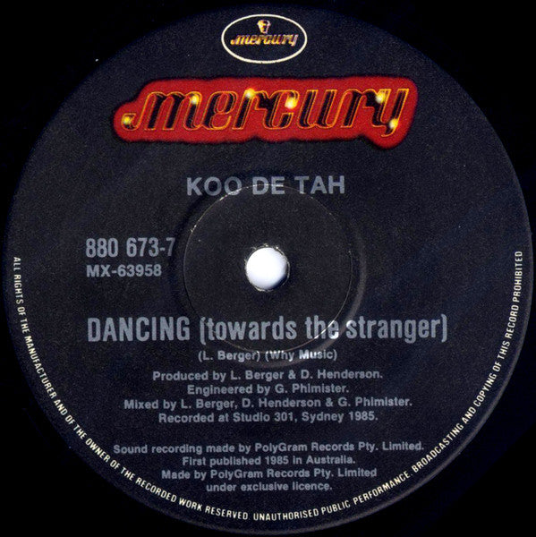 Koo Dé Tah – Too Young For Promises 7" vinyl record, image 3 of 3