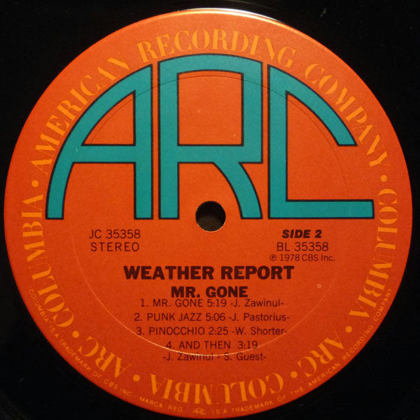 Weather Report – Mr. Gone LP vinyl record, image 4 of 5