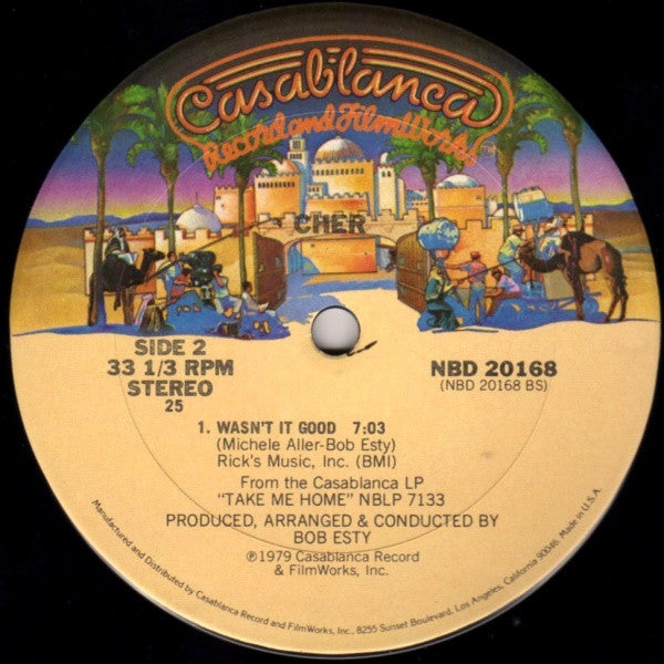 Cher – Take Me Home 12" vinyl record, image 2 of 2