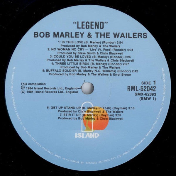 Bob Marley & The Wailers – Legend (The Best Of Bob Marley And The Wailers) LP vinyl record, image 7 of 9
