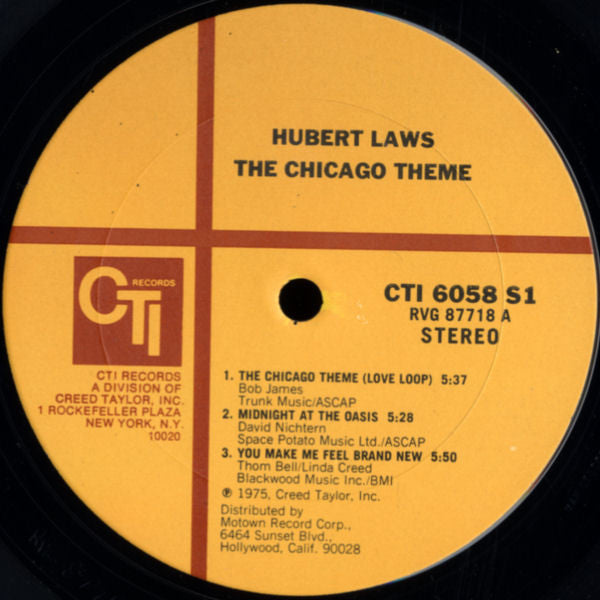 Hubert Laws – The Chicago Theme LP vinyl record, image 4 of 4