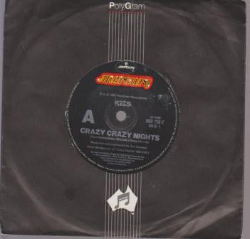 Kiss – Crazy Crazy Nights 7" vinyl record, image 3 of 3