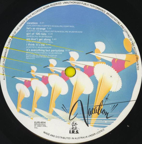 Go-Go's – Vacation LP vinyl record, image 3 of 6