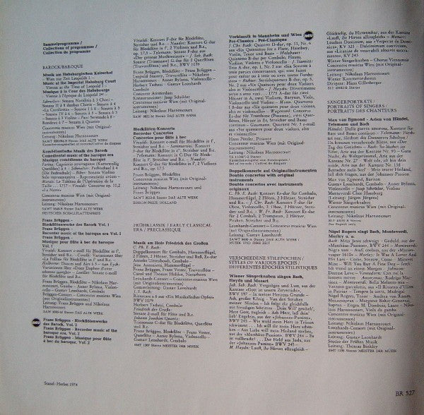 Concentus Musicus Wien, Nikolaus Harnoncourt – Concentus In Concert (Holland Festival) LP vinyl record, image 10 of 10