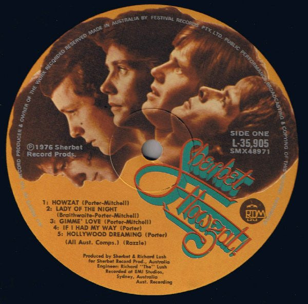 Sherbet – Howzat LP vinyl record, image 5 of 10