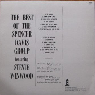 The Spencer Davis Group – The Best Of Spencer Davis Group Featuring Steve Winwood LP vinyl record, image 3 of 4