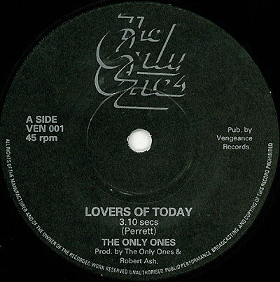 The Only Ones – Lovers Of Today 7" vinyl record, image 3 of 4