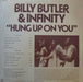 Billy Butler, Infinity – Hung Up On You LP vinyl record, image 2 of 2