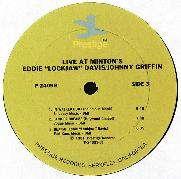 Eddie "Lockjaw" Davis, Johnny Griffin – Live At Minton's (2xLP) LP vinyl record, image 7 of 8