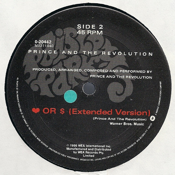 Prince And The Revolution – Kiss 12" vinyl record, image 4 of 4
