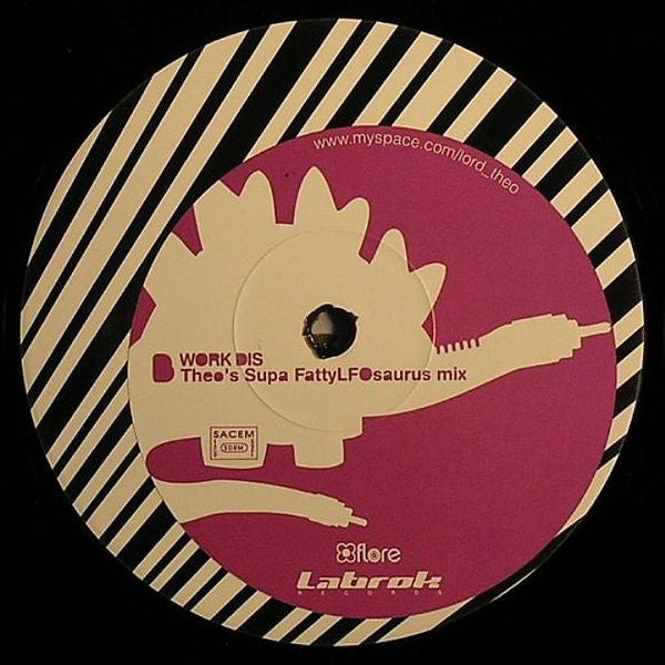 Funkasaurus – Work Dis (Remixes) 12" vinyl record, image 2 of 2