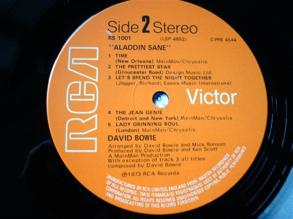 David Bowie – Aladdin Sane LP vinyl record, image 4 of 7