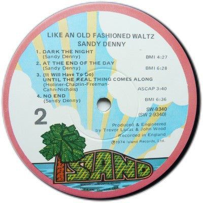 Sandy Denny – Like An Old Fashioned Waltz LP vinyl record, image 5 of 5