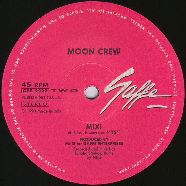 Moon Crew – Mix! 12" vinyl record, image 3 of 4