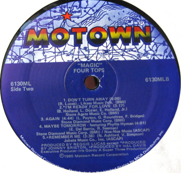 Four Tops – Magic LP vinyl record, image 4 of 4