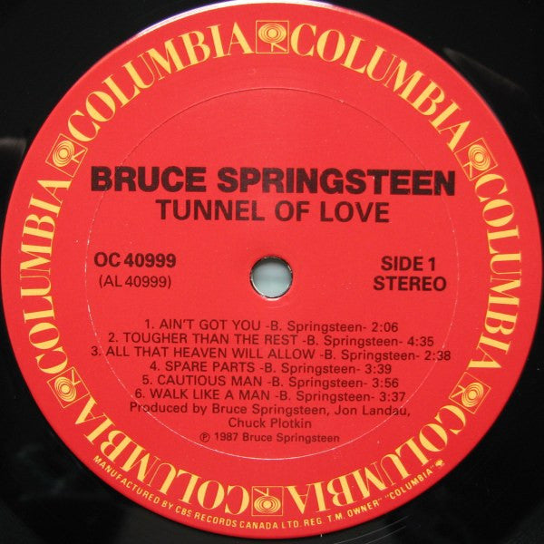 Bruce Springsteen – Tunnel Of Love LP vinyl record, image 3 of 5