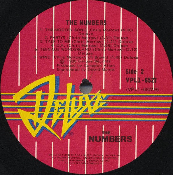 The Numbers – The Numbers LP vinyl record, image 4 of 4